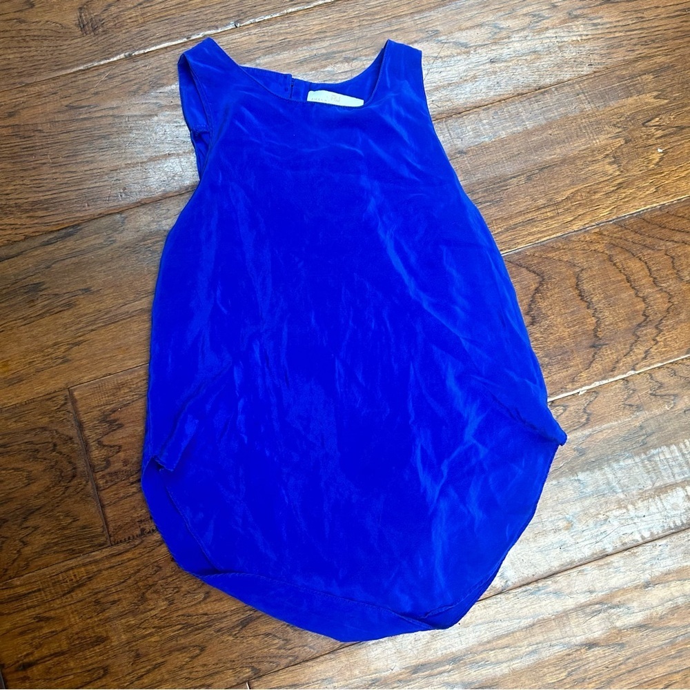 Amanda Uprichard royal Blue sleeveless blouse